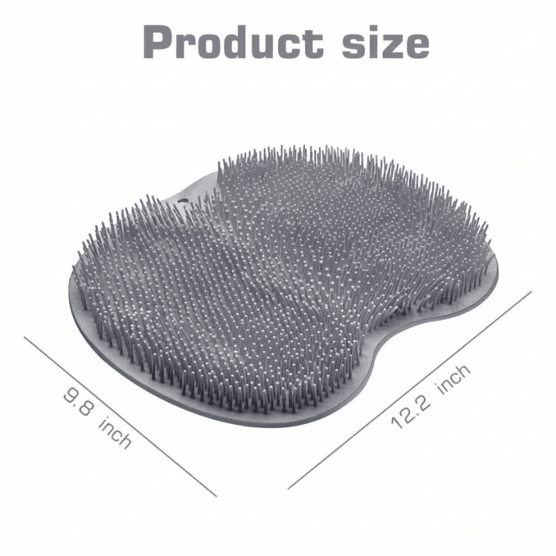 Exfoliating Shower Scrubber: Silicone Foot Mat with Wall-Mounted Suction Cups (Buy 1 Get 1 Free)