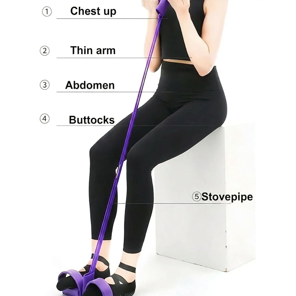 Yoga Pedal Puller Resistance Band Handles