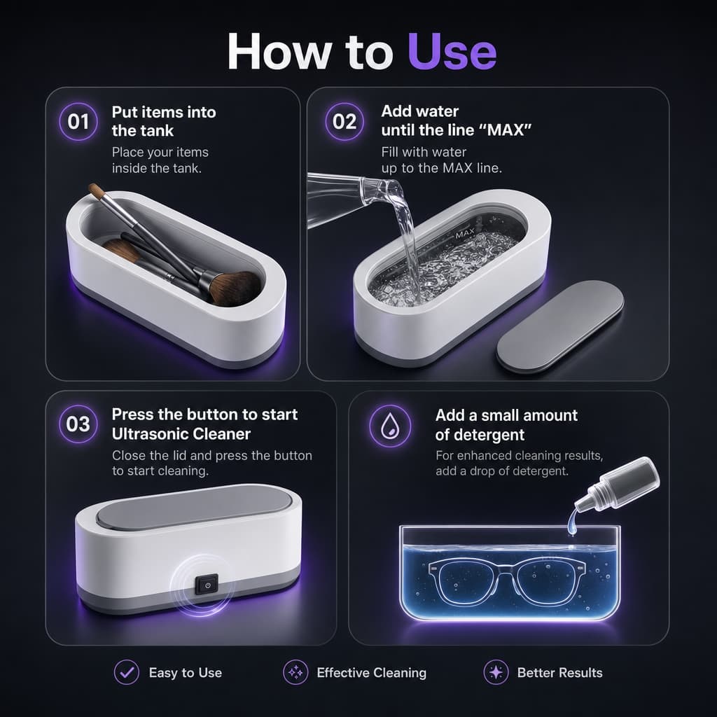 Clearzy™ Ultrasonic Cleaner